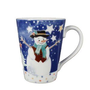 Noritake Epoch Christmas Snowman 4.5" Coffee Cup